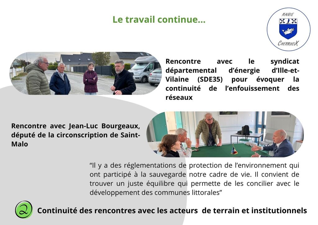 Rencontre avec le syndicat départemental d’énergie d’Ille-et-Vilaine ainsi que  avec le député Jean-Luc Bourgeaux